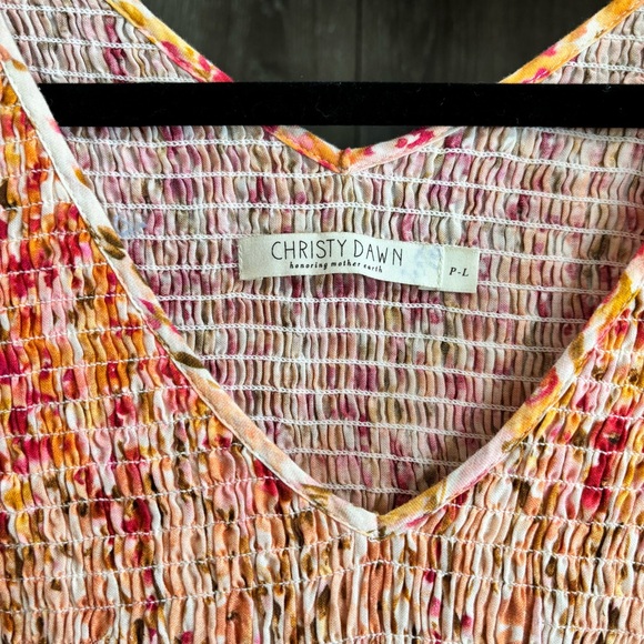 {Christy Dawn} The Brooklyn Dress in Sunset Gladiola, Size P-L - Picture 2 of 5